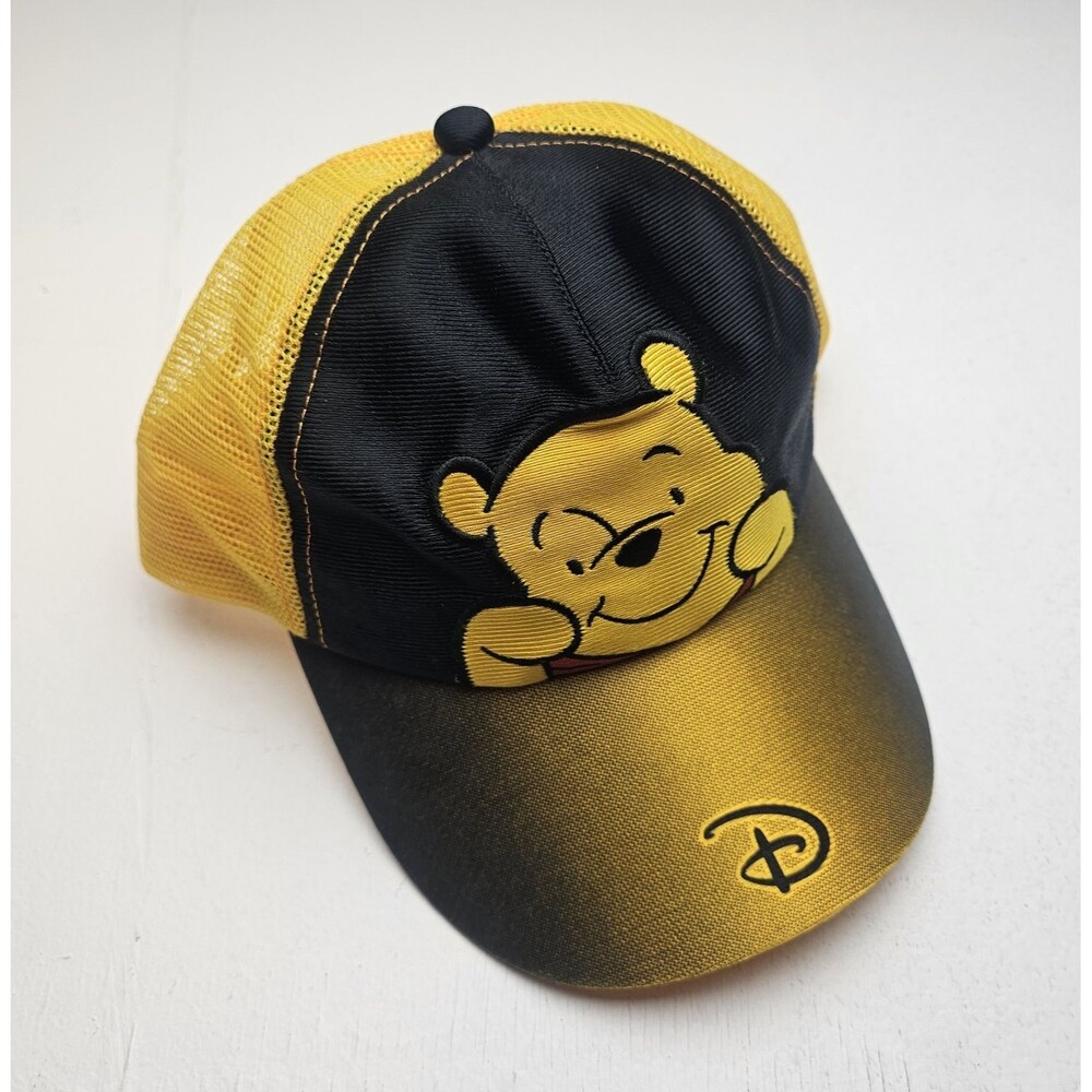 Disney Parks Winnie the Pooh Mesh Trucker Baseball Cap Hat Adult Unisex